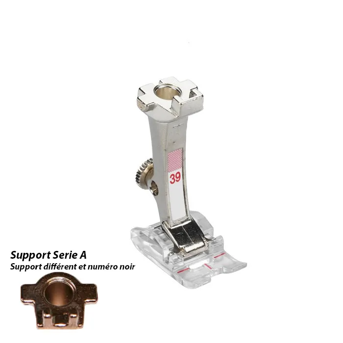 Pied pour broderie transparent 39
