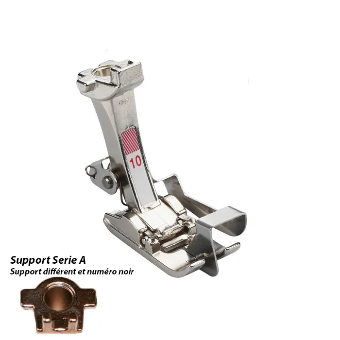 Pied surpiqûre, bordures étroites 10